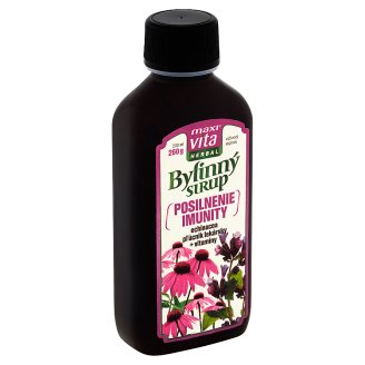 MaxiVita Herbal Bylinný sirup posilnenie imunity výživový doplnok 200 ml