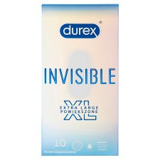 Durex Invisible XL prezervatívy 10 ks