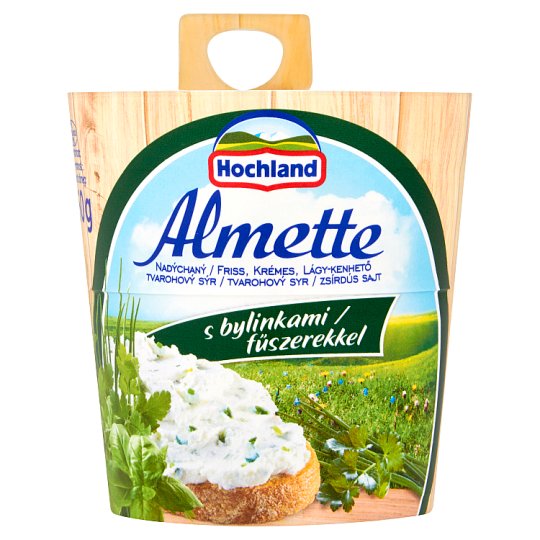 Hochland Almette Nadýchaný tvarohový syr s bylinkami 150 g