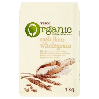 Tesco Organic Špaldová múka celozrnná 1 kg