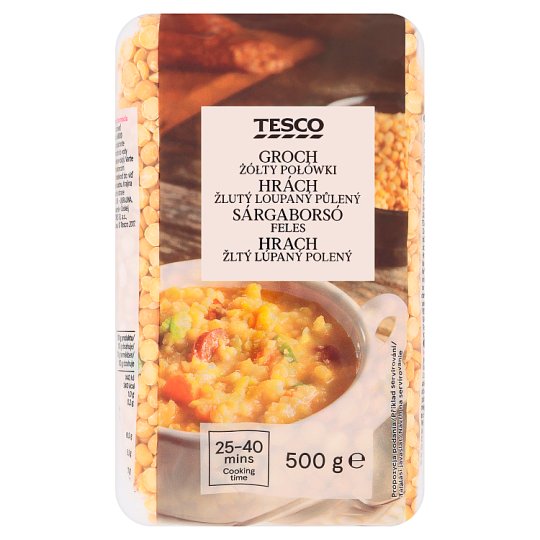 Tesco Hrach žltý lúpaný polený 500 g