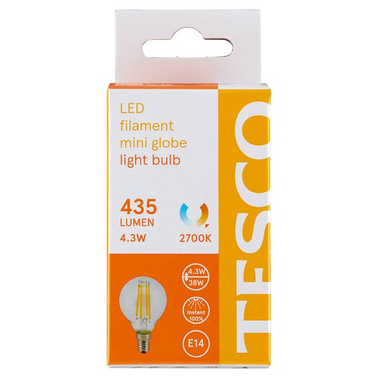 Tesco LED žiarovka 4.3W (38W) E14