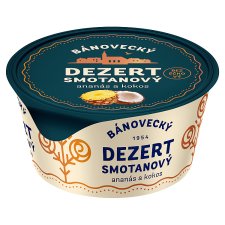 Milsy Bánovecký dezert smotanový ananás-kokos 135 g