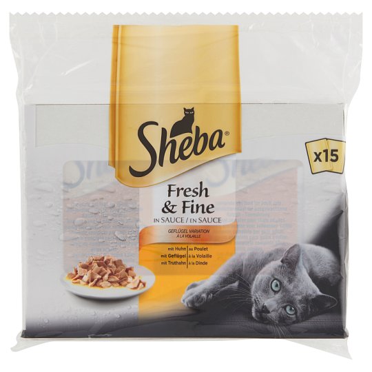 Sheba Fresh & Fine Complete Food for Adult Cats 15 x 50 g (750 g