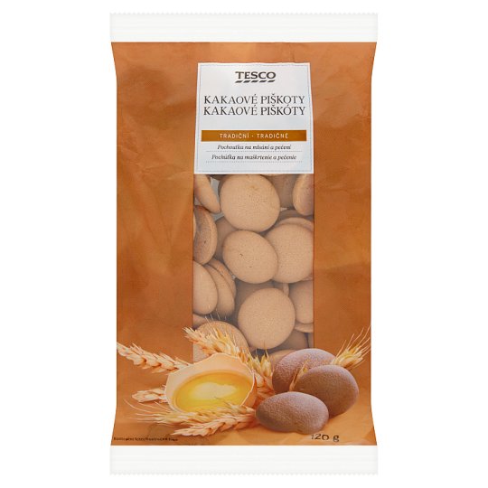 Tesco Kakaové piškóty 120 g
