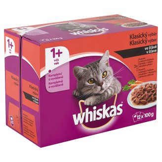 Whiskas Klasický výber v šťave 12 x 100 g