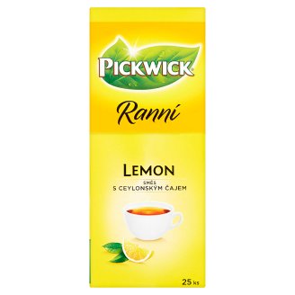 Pickwick Ranní Čierny čaj aromatizovaný s citrónovým oplodím 25 x 1,75 g