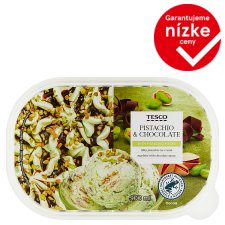 Tesco Pistachio & Chocolate Ice Cream with Pistachio Pieces 900 ml