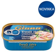 Giana Cod Liver in Own Oil with Smoky Flavor 115 g