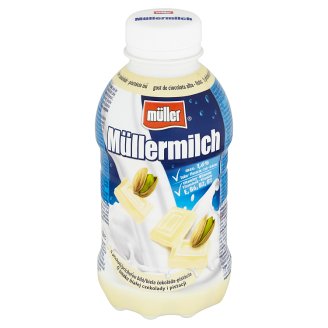 Müller Müllermilch Mliečny nápoj s príchuťou biela čokoláda-pistácie 400 g