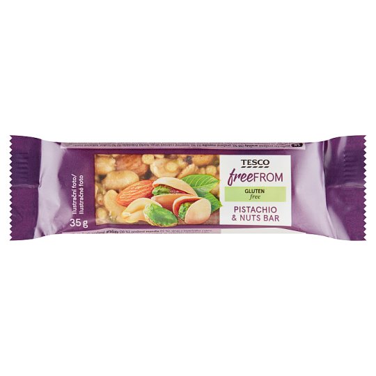 Tesco Free From Pistachio & Nuts Bar 35 g Tesco Groceries