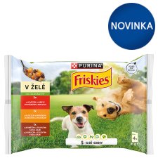 PURINA FRISKIES Adult with Beef, Chicken and Lamb in Jelly 4 x 85 g