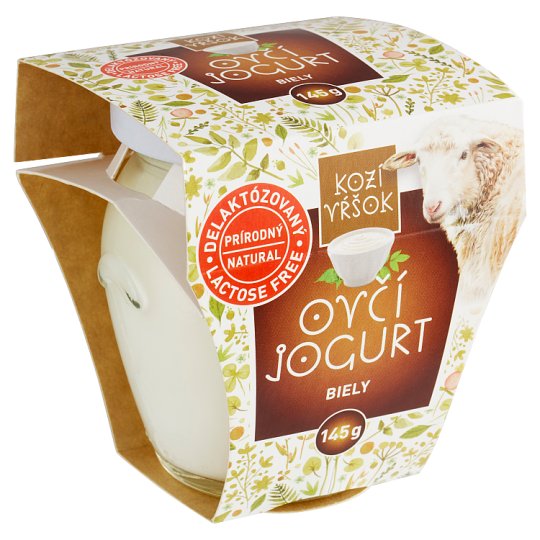 Kozí Vŕšok Ovčí jogurt biely delaktózovaný 145 g