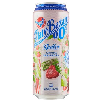 Zlatý Bažant Radler 0,0% jahoda-rebarbora 500 ml