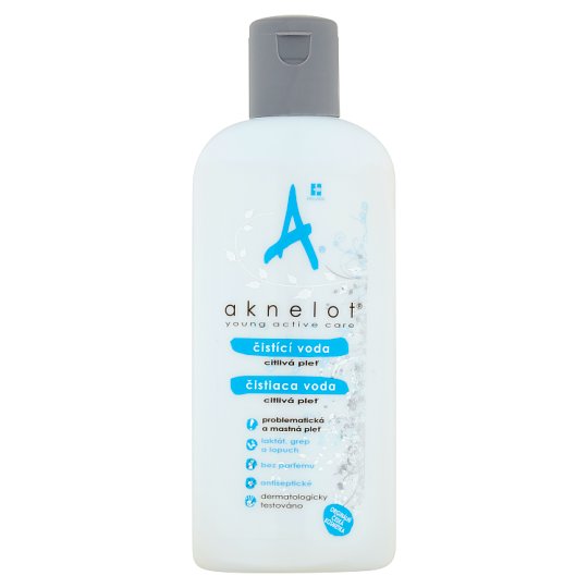 Aknelot Čistiaca voda citlivá pleť 200 ml