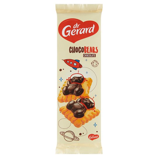 dr Gerard Choco Bears sušienky so smotanovým krémom a čokoládou 175 g