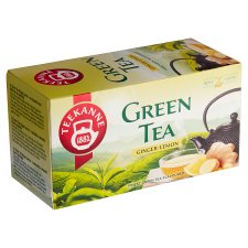TEEKANNE Green Tea Ginger-Lemon, zelený čaj, 20 vrecúšok, 35 g