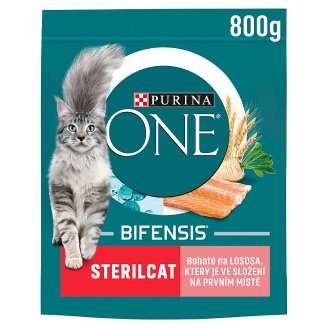 Purina ONE Sterilcat bohaté na lososa a pšenicu 800 g