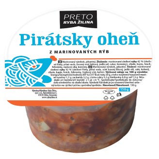 Ryba Žilina Preto Pirátsky oheň z marinovaných rýb 150 g