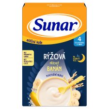 Sunar Milk Porridge Rice Flavor Banana for Good Night 210 g