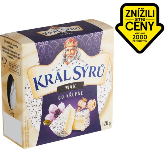 Král Sýrů S makom 120 g