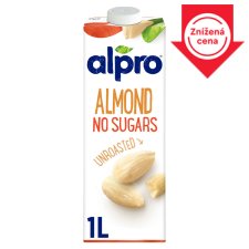 Alpro Almond Drink Unsweeteened Unroasted 1 L