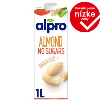 Alpro Mandľový nápoj nesladený, nepražený 1 l