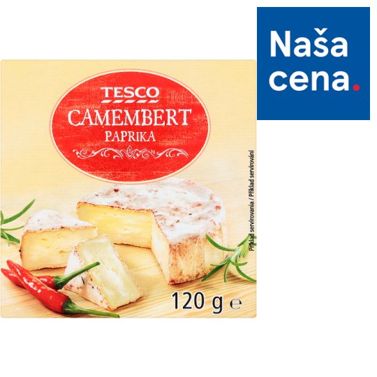 Tesco Camembert paprika 120 g