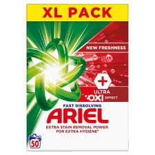 Ariel Washing Powder 2.75kg 50Washes, +Ultra Oxi Effect, Concentrated Formula