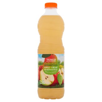 Tesco Nealkoholický nesýtený jablkovo-hruškový nápoj s príchuťou kvetu bazy čiernej 1,5 l