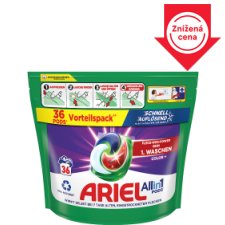 Ariel All-in-1 PODS Color+, Gélové Kapsuly Na Pranie, 36 Praní