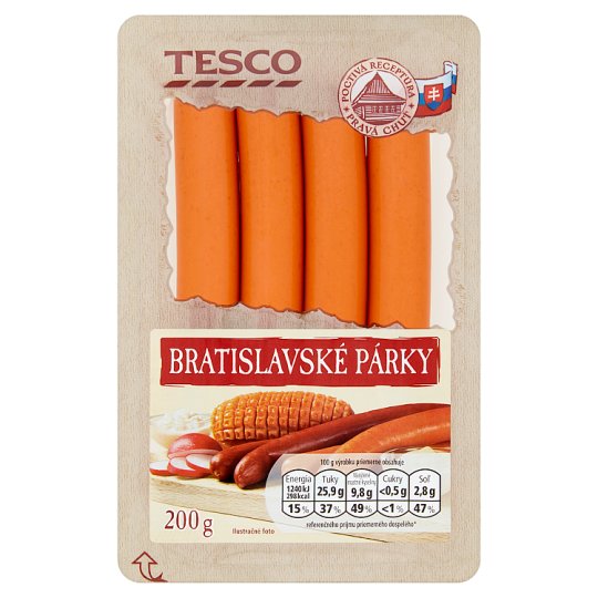 Tesco Bratislavské párky 200 g