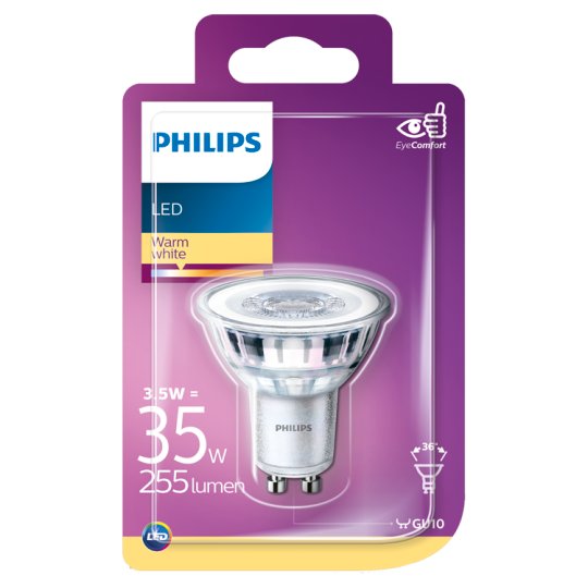 Philips LED žiarovka bodová 3,5 W (35 W) GU10 teplá biela