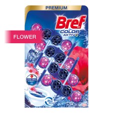 Bref Color Aktiv Flower Solid Toilet Block 4 x 50 g (200 g)