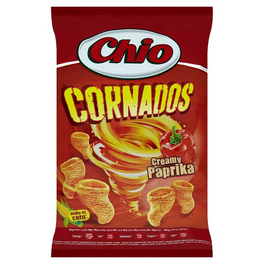 Chio Cornados smažený kukuričný snack s paprikovou príchuťou 65 g