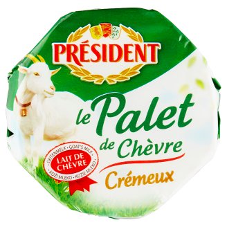 Président Palet de chévre kozí mäkký zrejúci syr s bielou plesňou na povrchu plnotučný 120 g