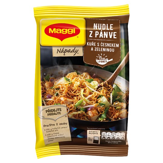 MAGGI Nápady Noodle from Pan Chicken Meat with Garlic and Vegetables 185 g