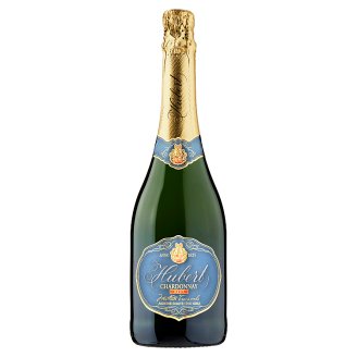 Hubert Chardonnay brut akostné šumivé víno biele 0,75 l
