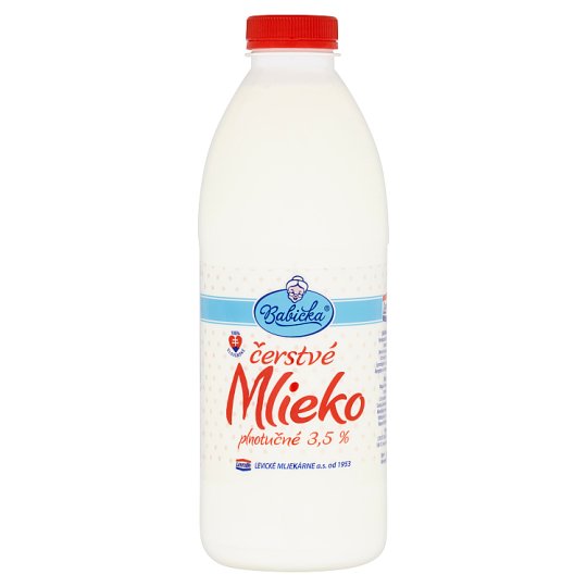 Babička Čerstvé mlieko plnotučné 3,5 % 1 l
