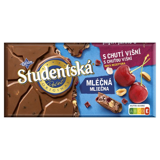 ORION ŠTUDENTSKÁ PEČAŤ mliečna višňa 180 g