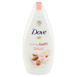 Dove Caring bath pena do kúpeľa s mandľovým krémom a ibištekom 500 ml