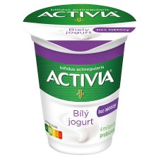 Activia Jogurt biely bez laktózy 165 g