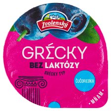 Zvolenský Jogurt grécky typ čučoriedkový bez laktózy 125 g