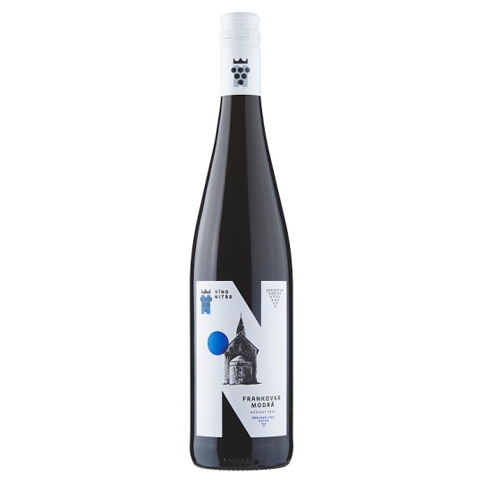 Víno Nitra Frankovka modrá červené víno neskorý zber suché D.S.C. 0,75 l