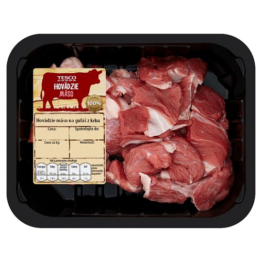 Tesco Hovädzie mäso na guláš z krku 400 g