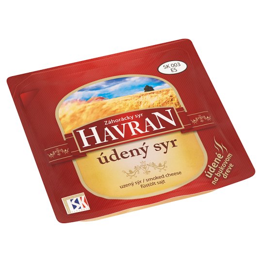 Záhorácky Syr Havran Údený syr plátky 145 g
