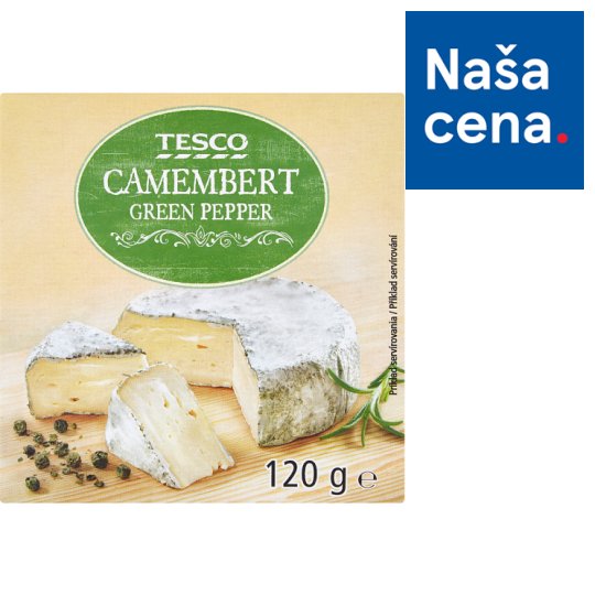 Tesco Camembert Green Pepper 120 g