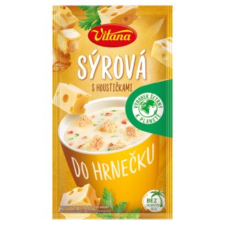 Vitana Do hrnečku Instantná polievka syrová so žemličkami 22 g
