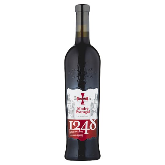 Templářské Sklepy Čejkovice Modrý Portugal suché červené víno 0,75 l