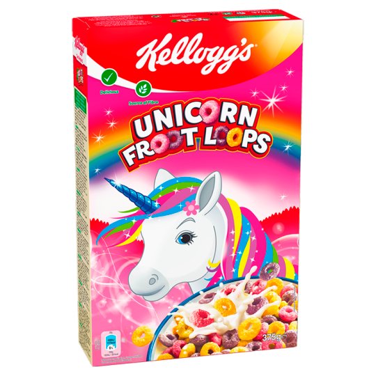 Kellogg's Froot Loops obilné cereálie s ovocnou príchuťou 375 g Tesco